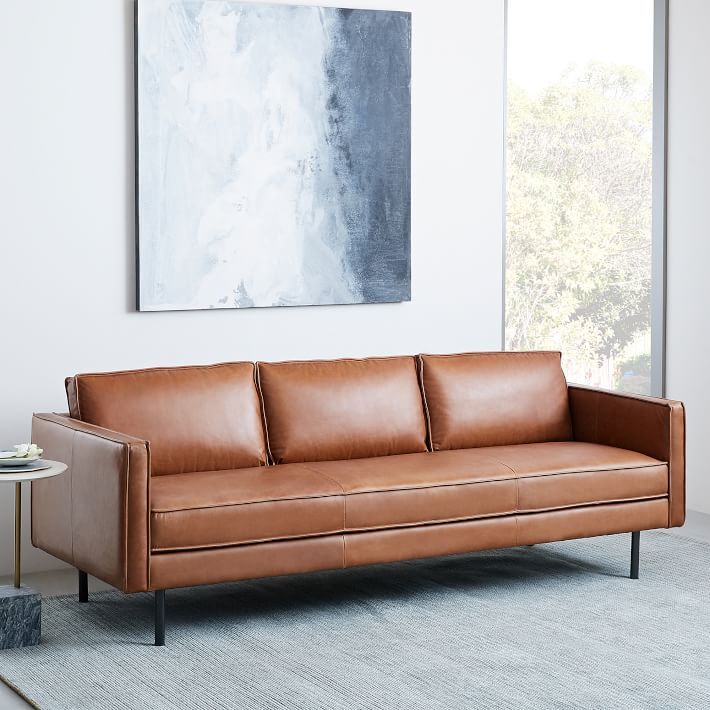 Regal Brown Leatherette Sofa
